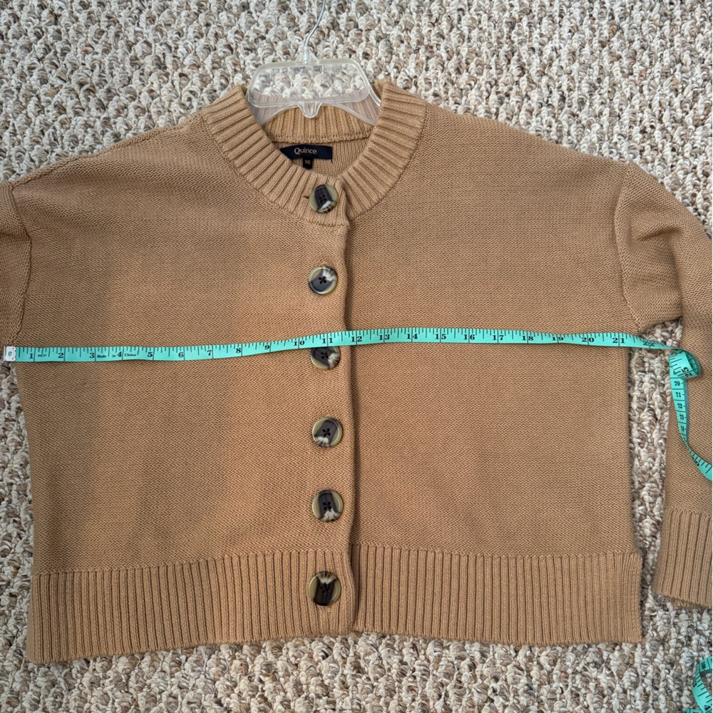 EUC! | Quince 100% Cotton Cardigan in Camel | Size XS - Picture 4 of 6